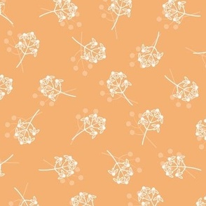 Berry Blossom Toss: Orange & White Botanical