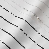 Lightstreak Stripe in Black / White - Large
