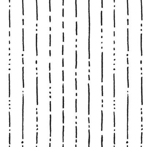 Lightstreak Stripe in Black / White - Large