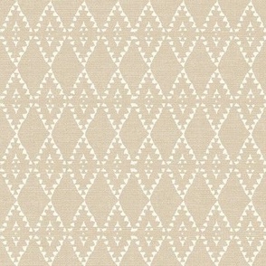 Triangles Linen Beige