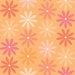 Just Simple Flowers-Electric Tangerine Palette
