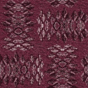 Pine Cone Basket Weave Texture Blended Artistic Monochromatic Nature Neutral Interior Earth Tones Wine Red Dark Red 6A273B Subtle Modern Abstract Geometric