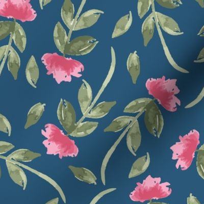 Spring Peony Navy