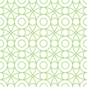 green geometric overlapping circles