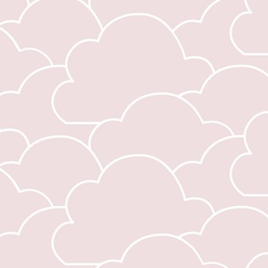 Clouds Jumbo Size Pale Pink