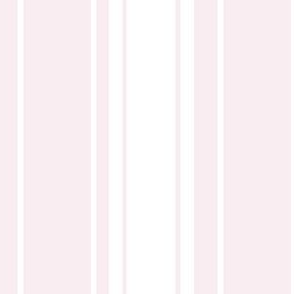 Regency Stripe White & Pink // Little Girl Pastel // Medium