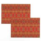 Ikat Adinkra in Orange -- small