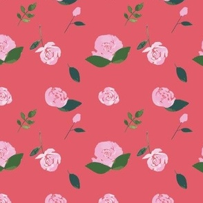 Small Lovely Roses - Dark Pink