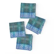 Ikat Adinkra Primitive in Blue