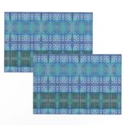 Ikat Adinkra Primitive in Blue