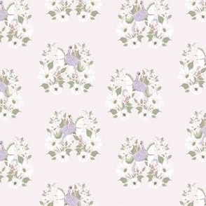 Regency Horseback Ride // Spring Flowers // Little Girl Lavender // Small