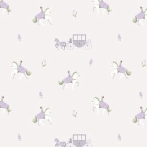 Regency Horseback & Carriage Ride // Little Girl Lavender // Small