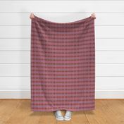 311 - Small scale  in tomato red, charcoal and blue grey  hand drawn modern geometric pattern for napkins, placemats, table runners  as well as sweet nursery decor, kids apparel, baby accessories and crafts.