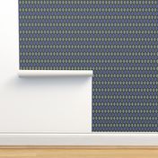311 - Small scale modern geometric periwinkle blue, sage green and charcoal grey hand drawn pattern for wallpaper, curtains, minimalist pillows and sheet sets, table cloths and table runners