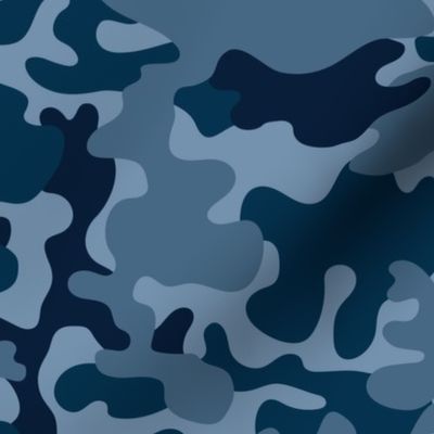 All Dark Blue CAMO A8, Navy blue camouflage print, Marine blue camo