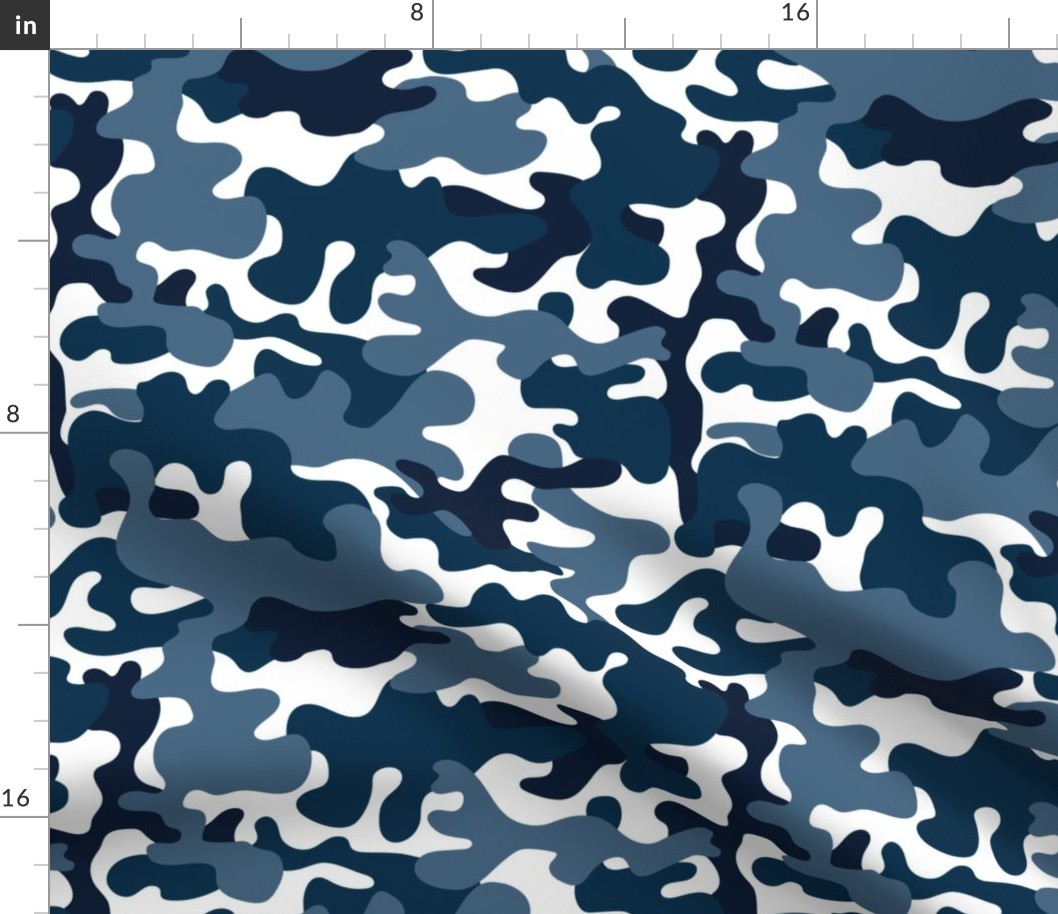 Dark Blue and White CAMO A8, Navy blue camouflage