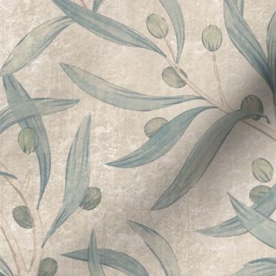 Olive Branches Faded Fresco