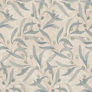 Olive Branches Faded Fresco