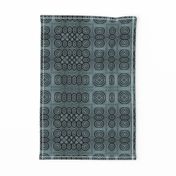 Ikat Adinkra Primitive in blue