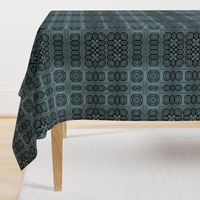 Ikat Adinkra Primitive in blue