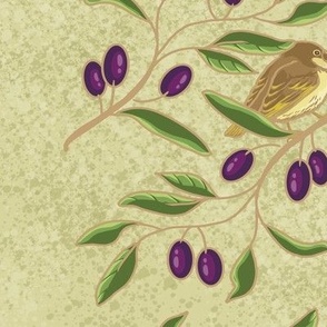 Olive Branches with Birds
