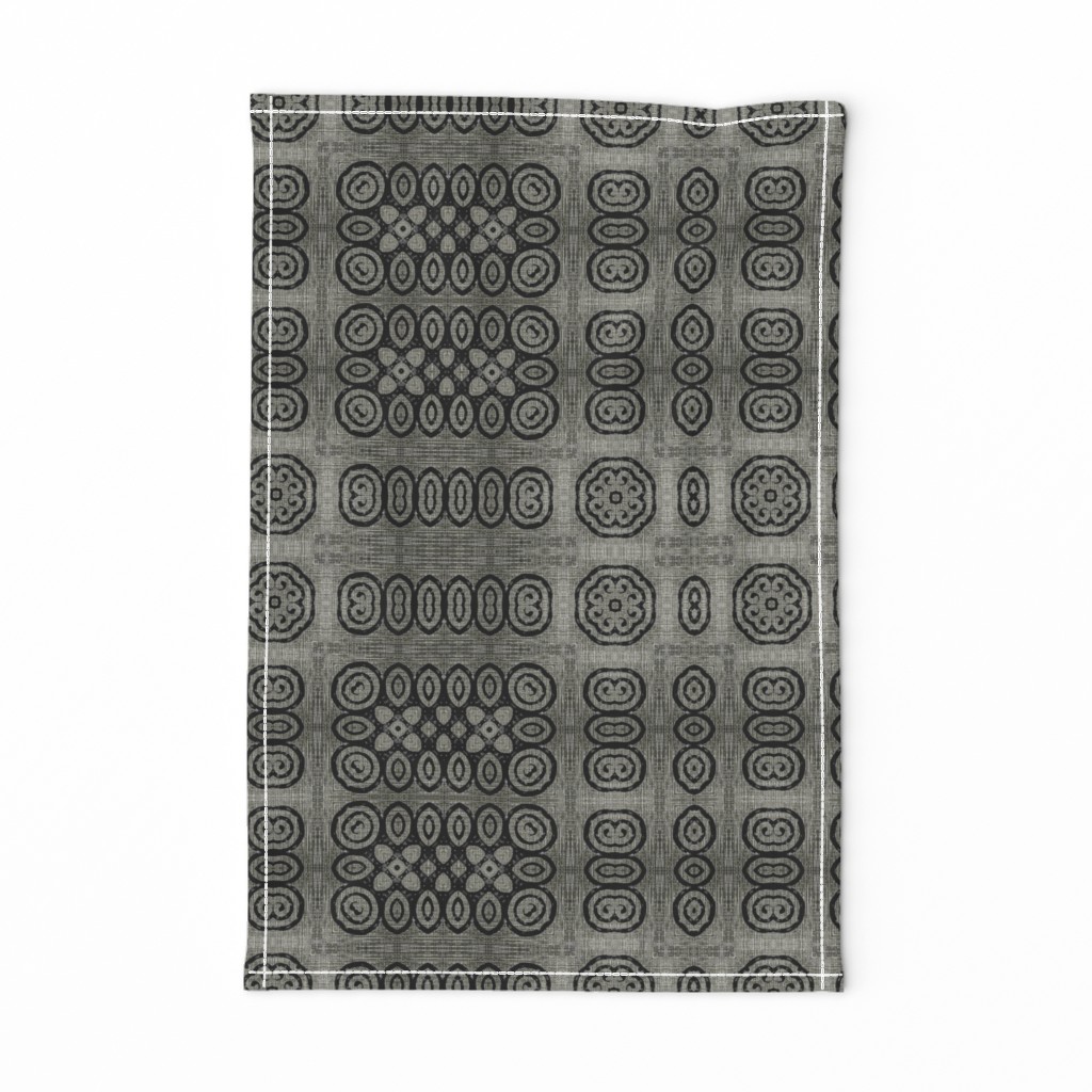 Ikat Charcoal Primitive Weave