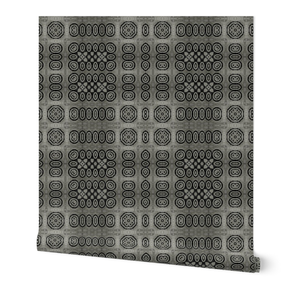 Ikat Charcoal Primitive Weave