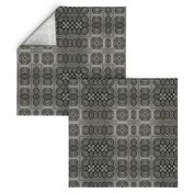 Ikat Charcoal Primitive Weave