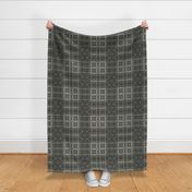 Ikat Charcoal Primitive Weave