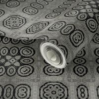 Ikat Charcoal Primitive Weave