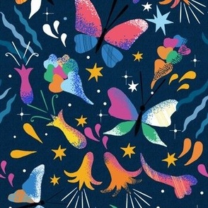 small doodle nocturnal butterflies by art for joy lesja saramakova gajdosikova design