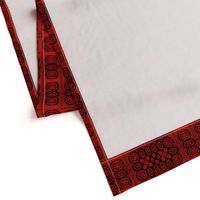 Ikat Crimson Red Primitive Weave 