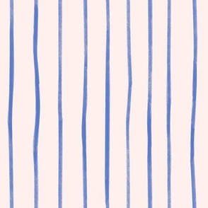 Blue and soft pink pinstripe