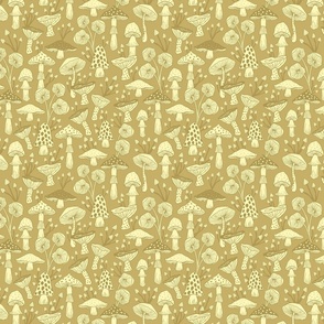 Mushroom Garden S - Olive Green