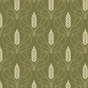 Bearded Wheat // Homespun Green