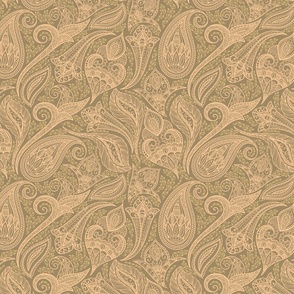 Honey-Baked Terra Cotta Damask