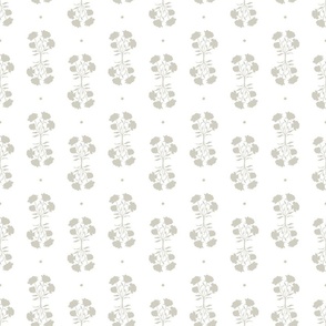 isabella double floral bouquet small scale | cromarty grey taupe