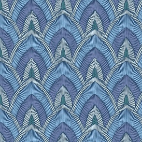 Medium Freya Feathers - Blue
