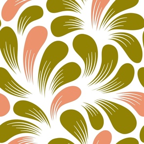 2737 C Extra Large - splash leaves