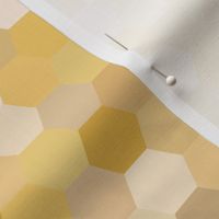 palazzo terrazzo sparkling bokeh effect hexies large 24 wallpaper scale in old gold warm neutral hexagons by Pippa Shaw