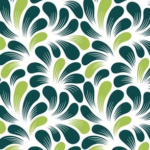 2737 B Small - splash leaves