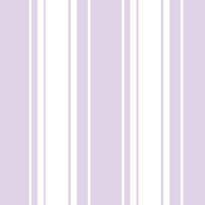 Regency Stripe Lilac & White // Little Girl Pastel // Small