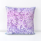 Purple wave speckled watercolor mosaic pattern