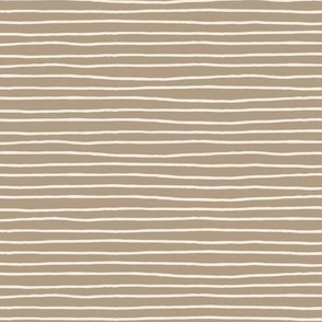 Brown Stripe – Neutral Striped Fabric, half-scale