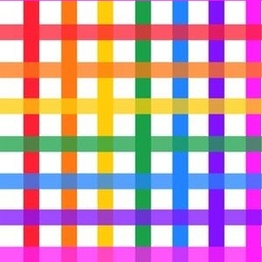 Bright rainbow plaid 2 - small