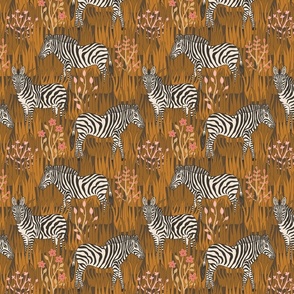 Zebras (8") - brown