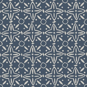 Lucy in the Sky - Diamonds and Stars -  newberryport blue and agreeable gray