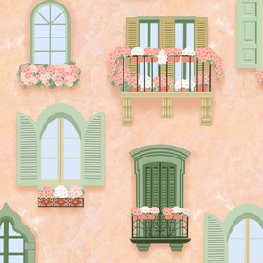 Italian Villa Windows