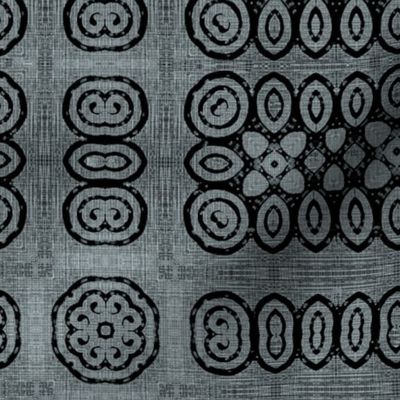 Ikat Charcoal Weave