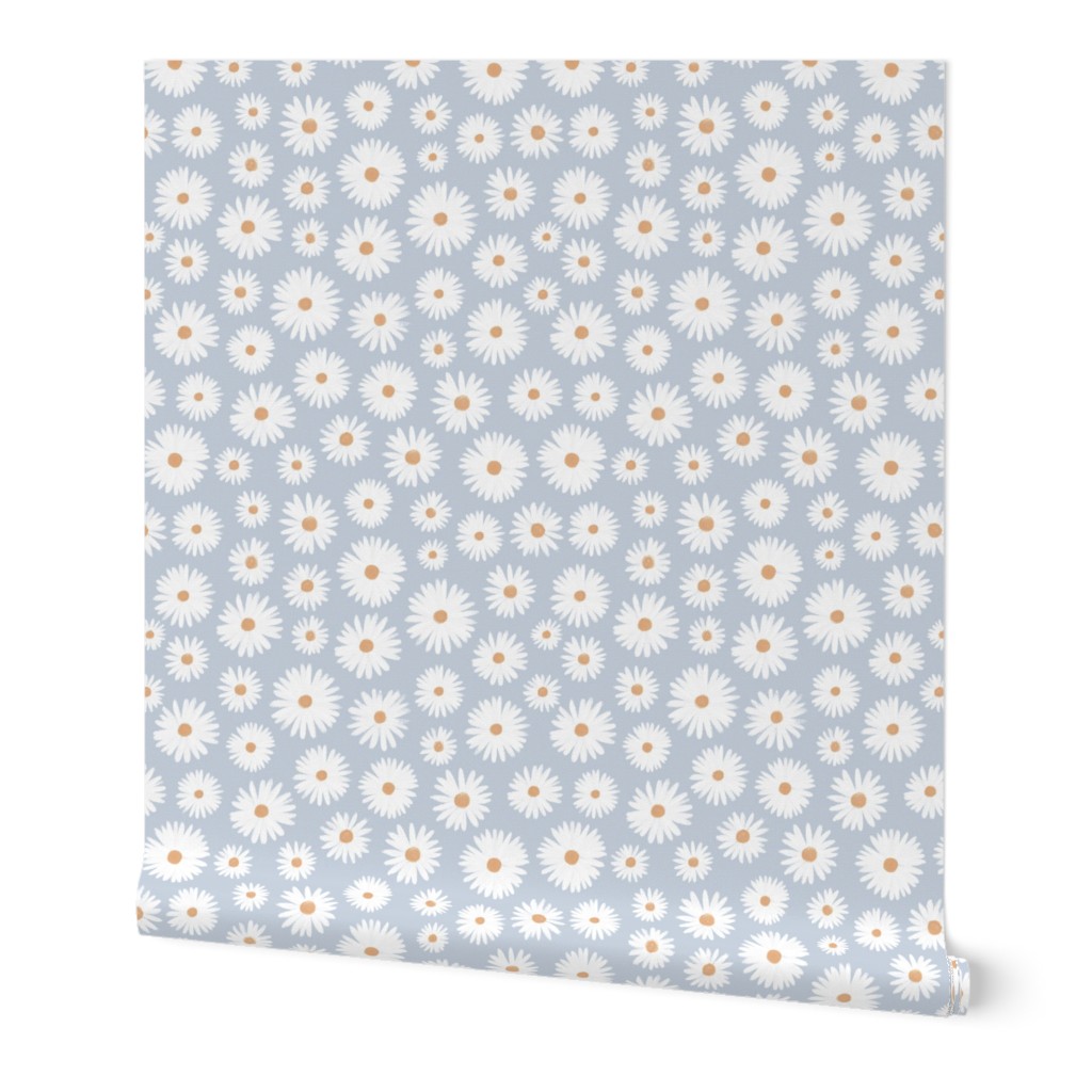 Daisies on Light Blue Small